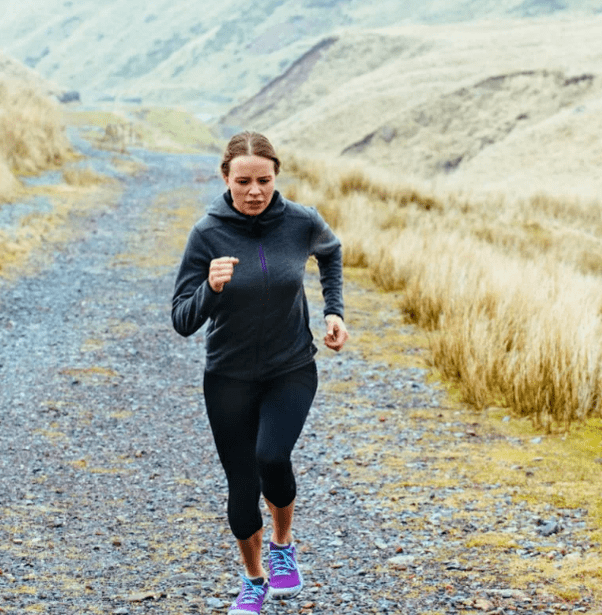 The girl ran